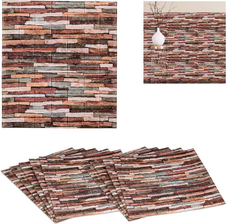 Productafbeelding Relaxdays Wandpanelen (70 x 0,7 x 77 cm)