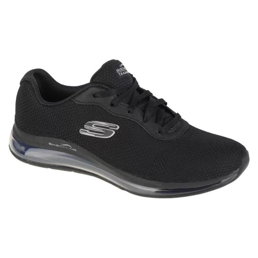 Skechers, Damen, Sneakers, Damen Schnürschuhe Sportlich Gummisohle Schwarz, Schwarz, (35)