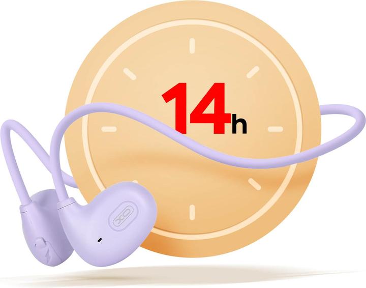 Produktbild xO Bluetooth-Kopfhörer BS34 mit Knochenleitung lila (14 h, Kabellos)