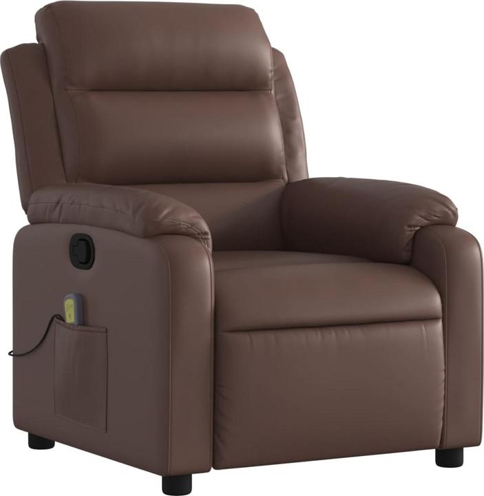 Produktbild VidaXL Massagesessel Fernsehsessel Relaxsessel Liegesessel Braun Kunstleder