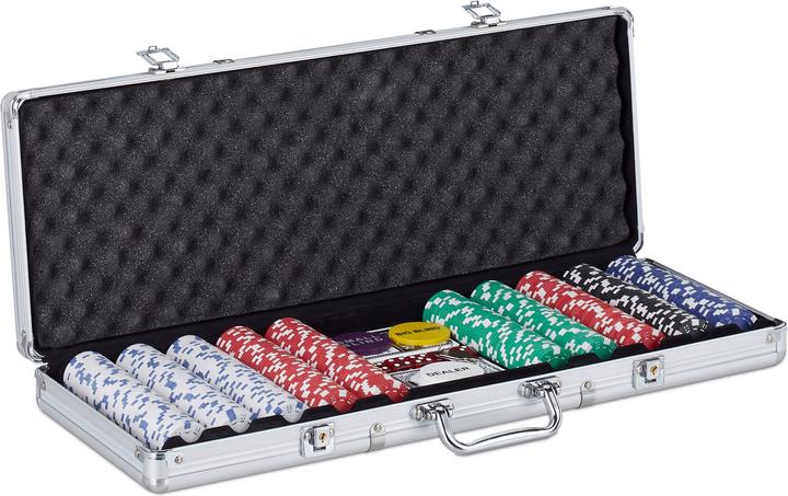 Actual product image Relaxdays Poker Case (Multilingual)