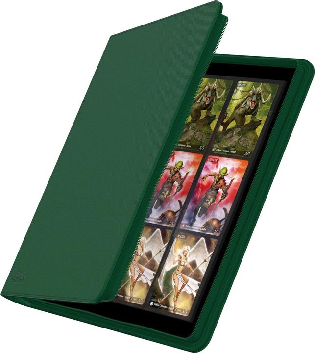 Actual product image Ultimate Guard UGD010469 - Zipfolio 480 – 24-Pocket XenoSkin (Quadrow), grün