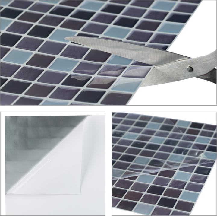 Actual product image Relaxdays Tile stickers (23.50 x 23.50 cm)