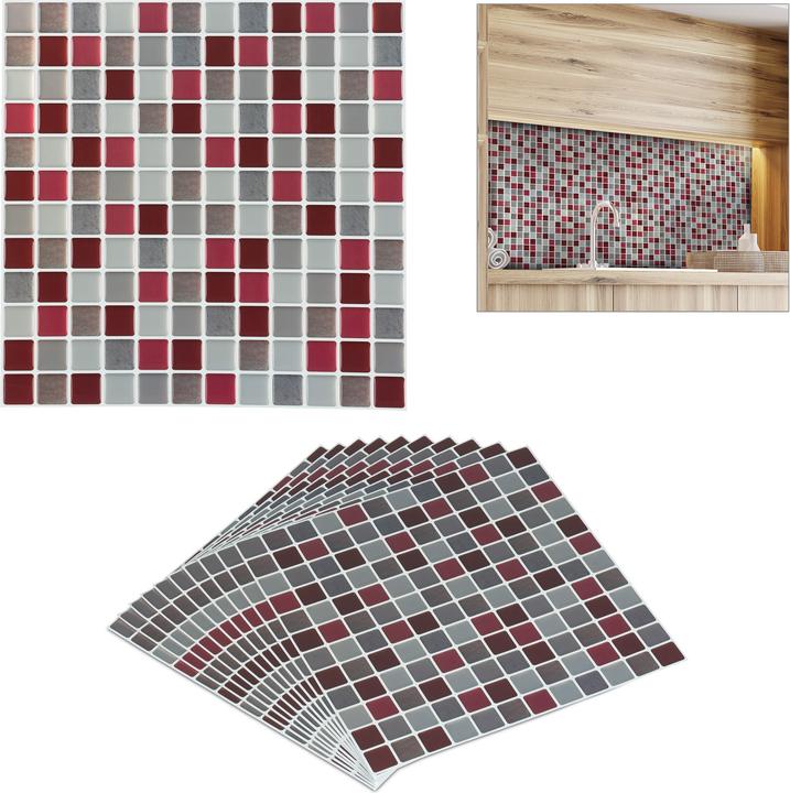 Actual product image Relaxdays Tile stickers (23.5 x 23.5 cm)