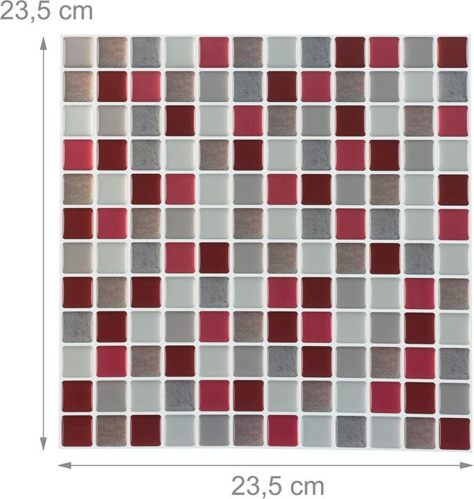 Actual product image Relaxdays Tile stickers (23.5 x 23.5 cm)
