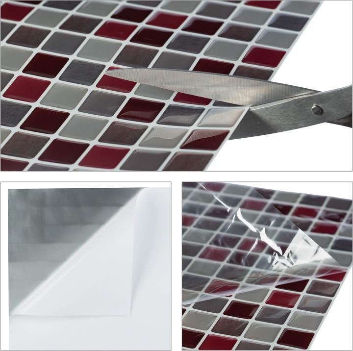 Actual product image Relaxdays Tile stickers (23.5 x 23.5 cm)