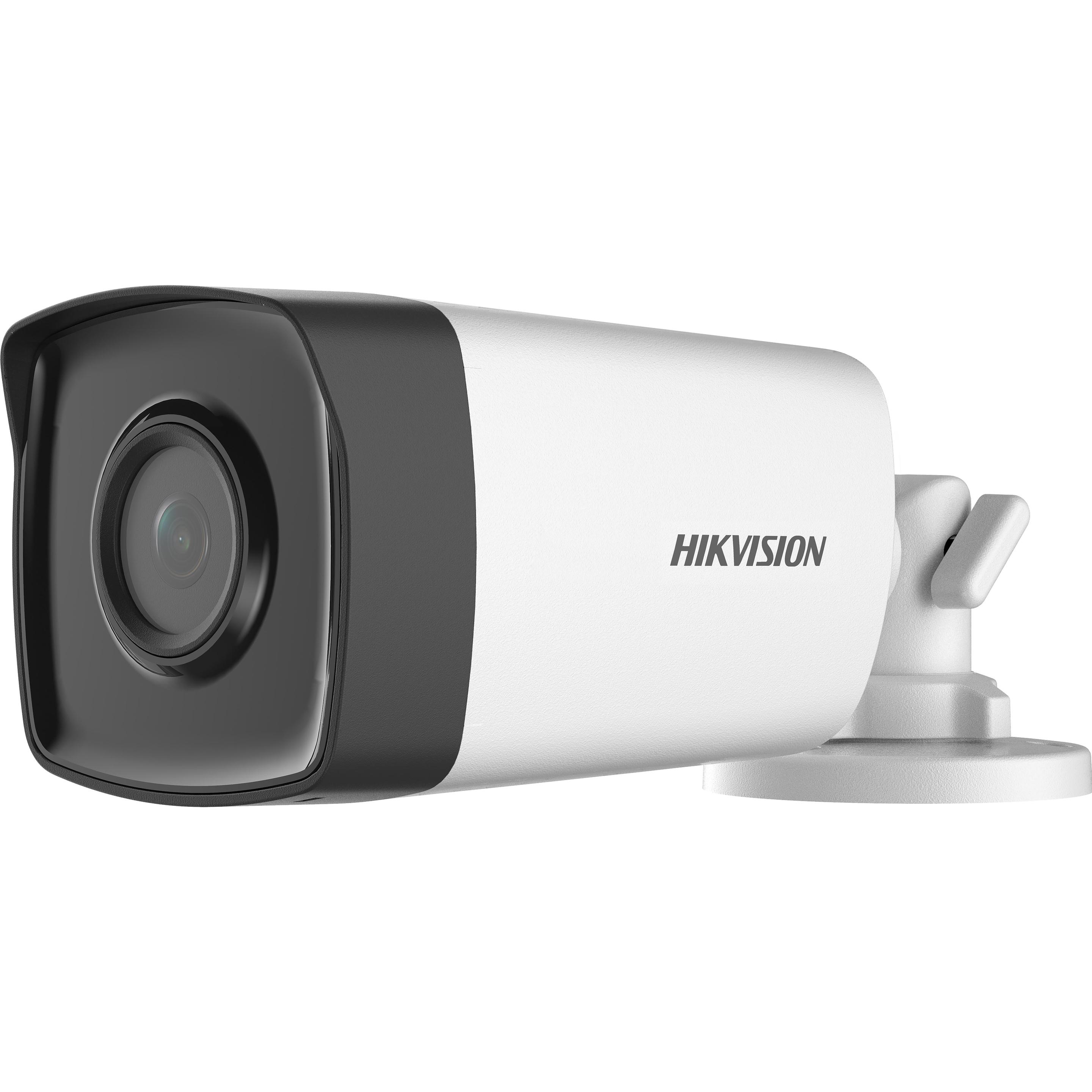 Hikvision DS-2CE17D0T-IT3F(2.8MM)(C) (1920 x 1080 Pixels), Netzwerkkamera, Schwarz, Weiss