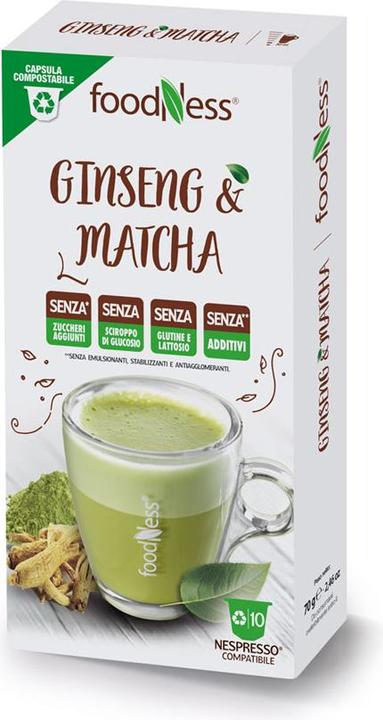Actual product image Foodness Matcha Latte with Ginseng (10 x Port.)