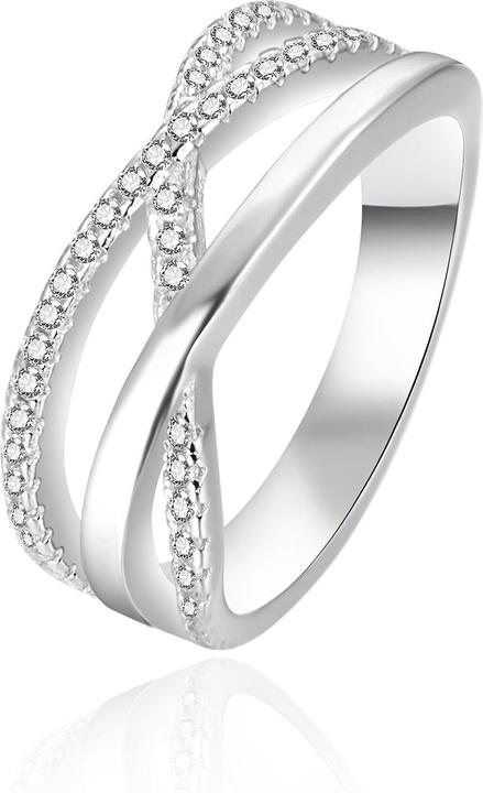 Produktbild Agato Silver Ring With Zircons Agt-R09w (54, 925 Silber)