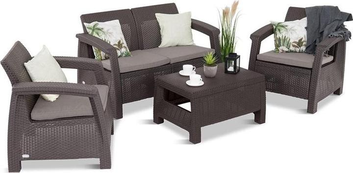 Produktbild MGA Keter m283877 Set Ratan Harz Corfu Lounge Marron