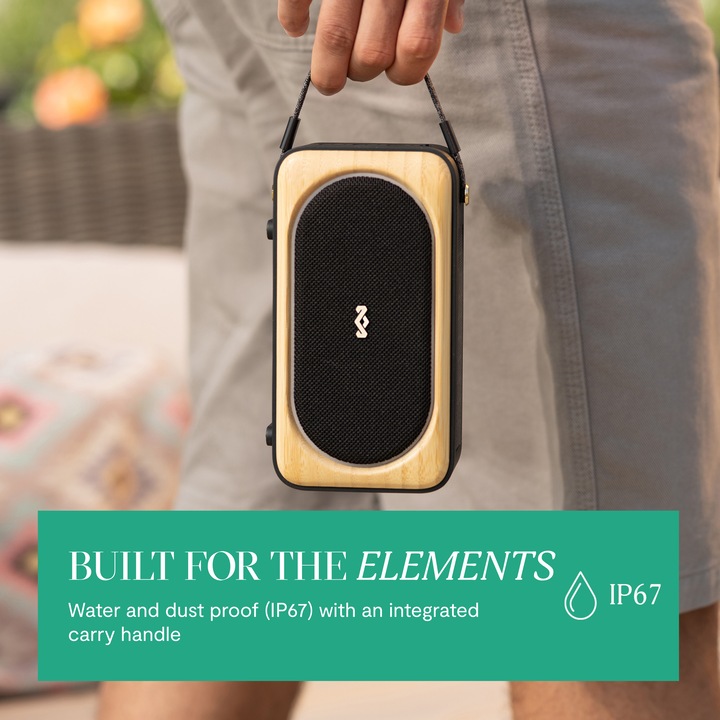 Actual product image House of Marley Roots Solar Bluetooth Speaker (14 h, Solar panel)