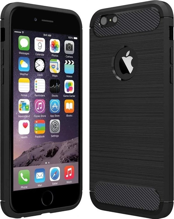 Produktbild Screenguard Apple iPhone 6/6S Hülle Carbon Brushed Soft TPU (Apple iPhone 6)