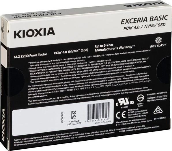 Actual product image Kioxia Exceria Basic (2000 GB, M.2, M.2 2280)