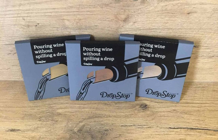 Actual product image Drop Stop Gold (Wine pourer)