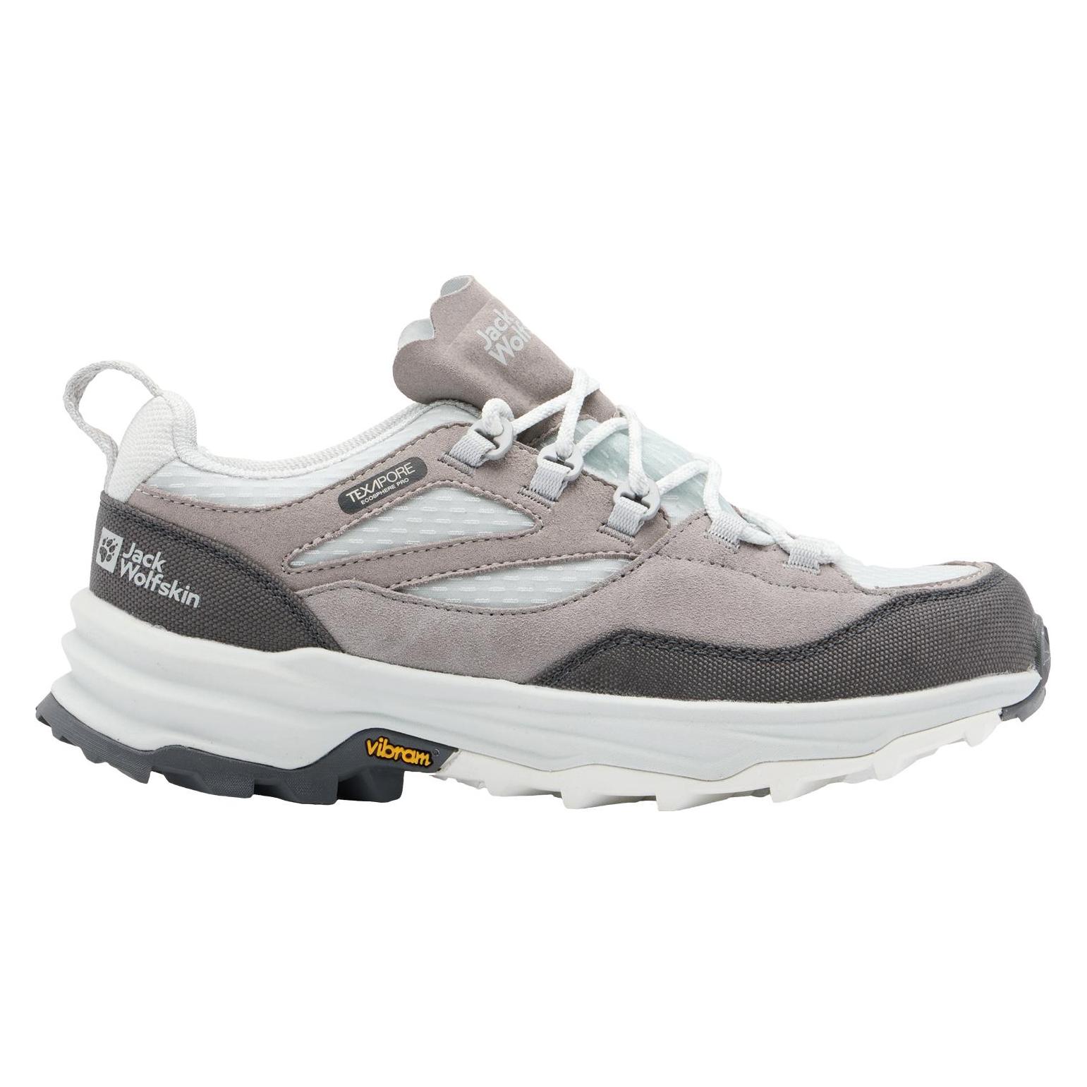 Jack Wolfskin, Damen, Wanderschuhe, Cyrox Texapore Low W (39.5), Grau