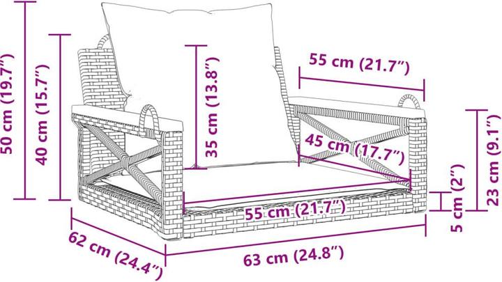 Image du produit vidaXL Ensemble salon de jardin 10 pièces avec coussins