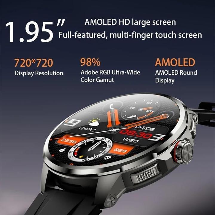 Produktbild Cbx Smartwatch 4G/5G SIM | 1,95" AMOLED | 4GB+64GB | Kamera | GPS | NFC | Google Apps