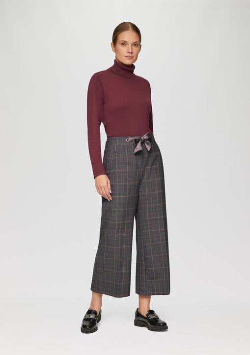 Actual product image S.Oliver Hose Karierte Culotte mit Bindegürtel (Frequency band 38 (2600 MHz))