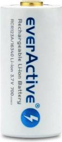 Actual product image Everactive 16340 / RCR123A 3.7V 700 mAh - Rechargeable battery (1 pcs., RCR123A, 650 mAh)