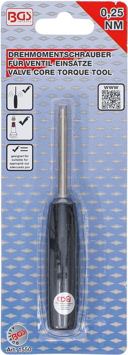 Image du produit BGS Drehmomentschrauber für Ventil-Einsätze 0,25 Nm (0.25 Nm)