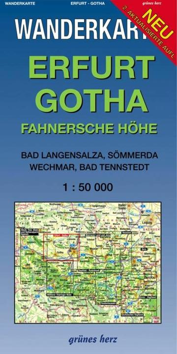 Actual product image Wanderkarte Erfurt, Gotha 1:50.000