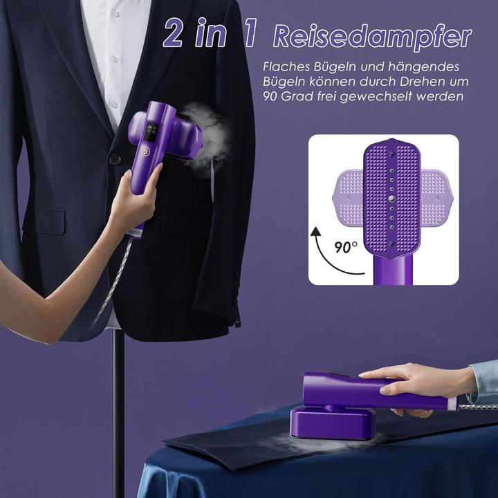 Actual product image Aigccc 2-in-1 Hand-Dampfglätter mit LED Display (1200 W)