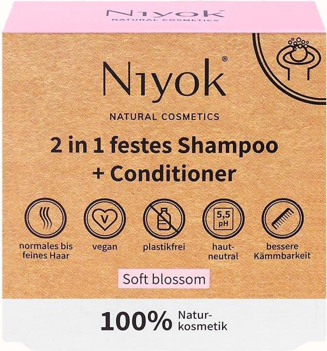 Actual product image Niyok Soft Blossom (Solid shampoo)