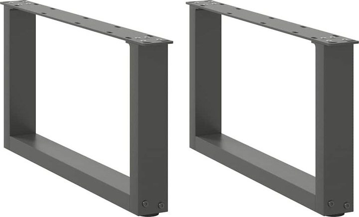 VidaXL U-shaped coffee table legs 2 pcs. Anthracite 60x(30-31) cm steel table leg
