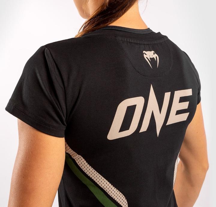 Produktbild Venum ONE FC Impact T-shirt - for women - Black/Khaki (M)