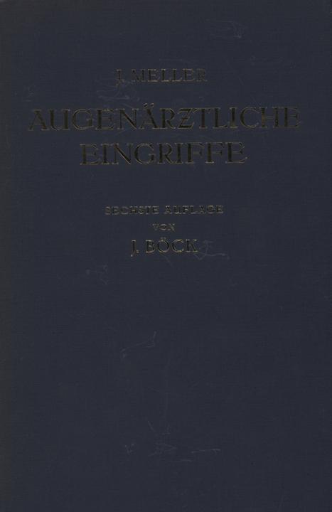 Produktbild Augenärztliche Eingriffe (Deutsch, Josef Meller, 2012)