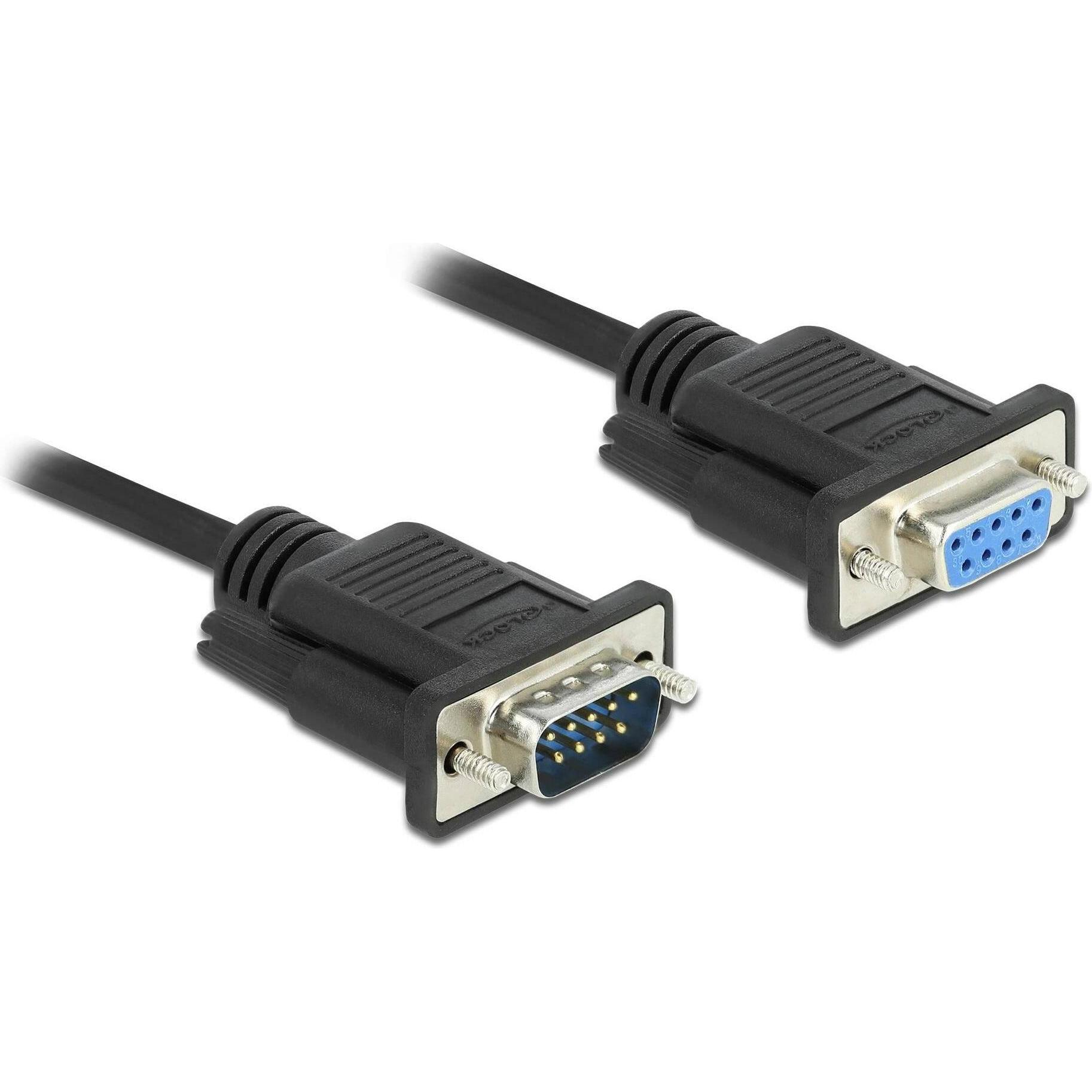 Thumbnail - Delock Verlängerungskabel RS-232 DB9, f-m 4 m (4 m, VGA), Schnittstellenkabel