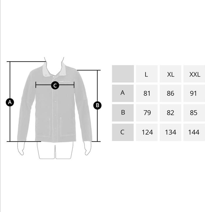 Produktbild Stamos Schweiss Jacke "L" Schweisserjacke Echtes Rindsleder Gr L Leder Schweissen (L)