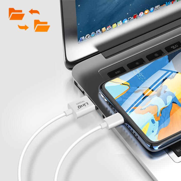 Produktbild LinQ USB-C Kabel 5A, 3m lang (3 m, USB 3.0)