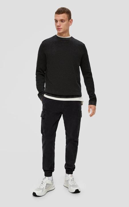 Produktbild s.Oliver Strickpullover Strickpullover mit Waschung (L)