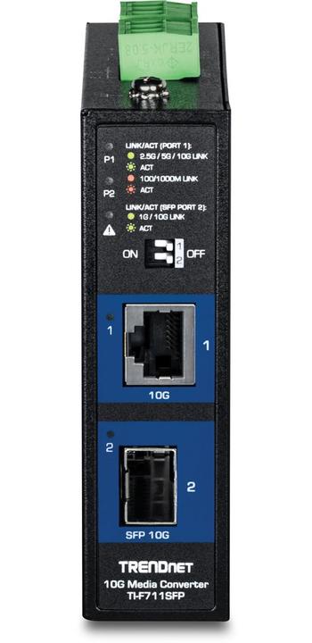 Actual product image Trendnet TI-F711SFP Convertisseur industriel de médias SFP+ 10G