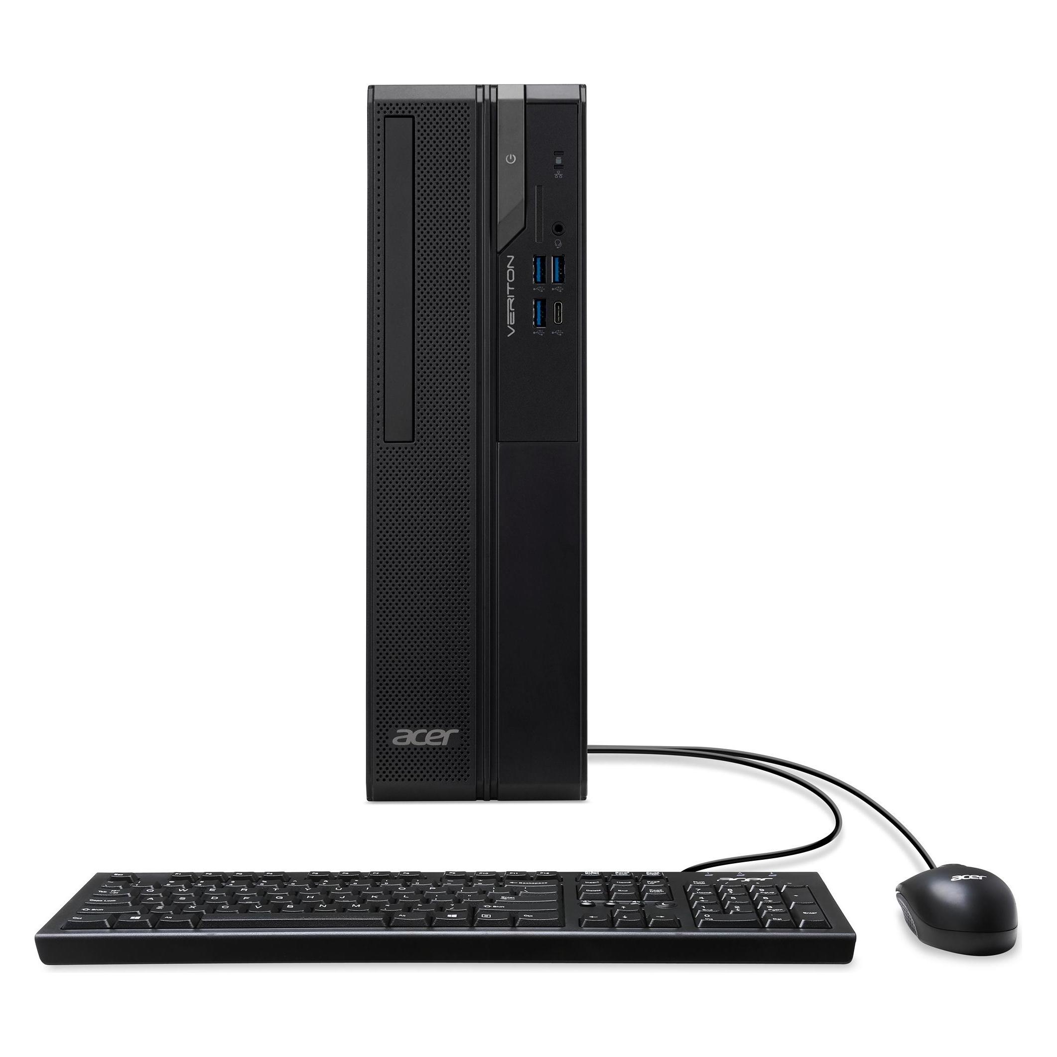 Acer Veriton/VX2720G/SFF/i3-14100/8GB/256GB/UHD 730/W11P/3R (256 GB, 8 GB), PC, Schwarz