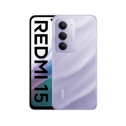 Actual product image Xiaomi Redmi 15 4G (256 GB, Sandy Purple, 6.90", Hybrid Dual SIM, 4G)