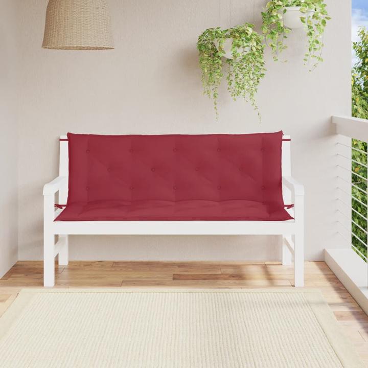 Actual product image vidaXL Garden bench cushions 2 pcs. O x ford fabric (150 x 50 x 7 cm)