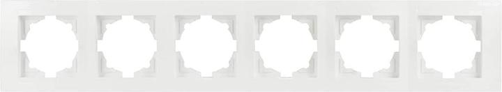 Produktbild Gunsan Moderna 6-fach Rahmen für 6 Steckdosen Schalter Dimmer Weiss