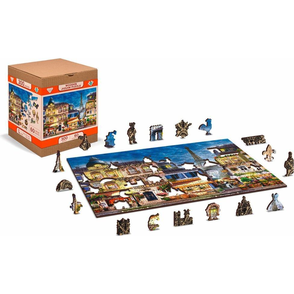 WoodenCity WOODEN CITY Holzpuzzle Frühstück in Paris 2in1, 75 Teile ECO (75 Teile)