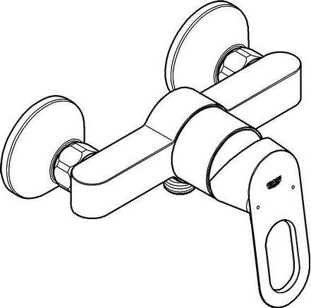 Image du produit Grohe BauLoop Mitigeur de douche DN 15 - Chrome (23340000)