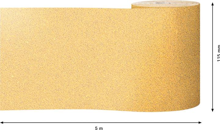 Actual product image Bosch Professional Zubehör EXPERT C470 Sandpaper roll for hand sanding, 115 mm, 5 m, G 60 (60)
