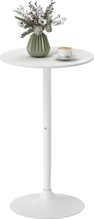 Homcom Table de bar avec patin antidérapant (Ø 60 x 102 cm)