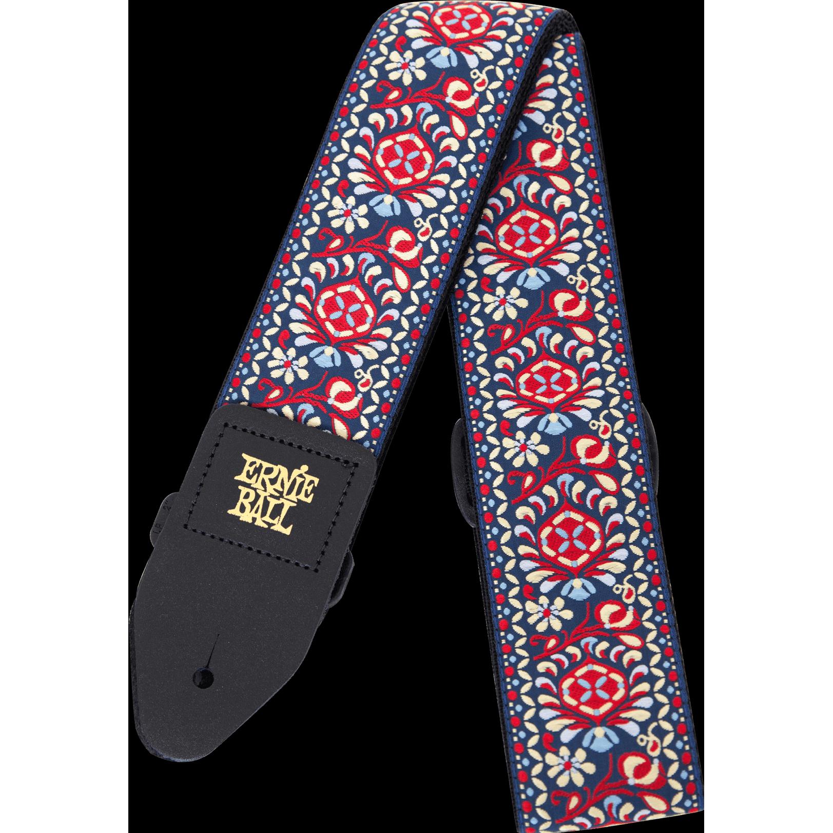 Ernie Ball Royal Bloom Jacquard Gitarrengurt (Instrumentengurt), Zubehör Instrumente, Mehrfarbig