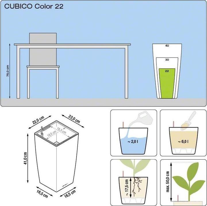Produktbild Lechuza Cubico Color (22 cm)