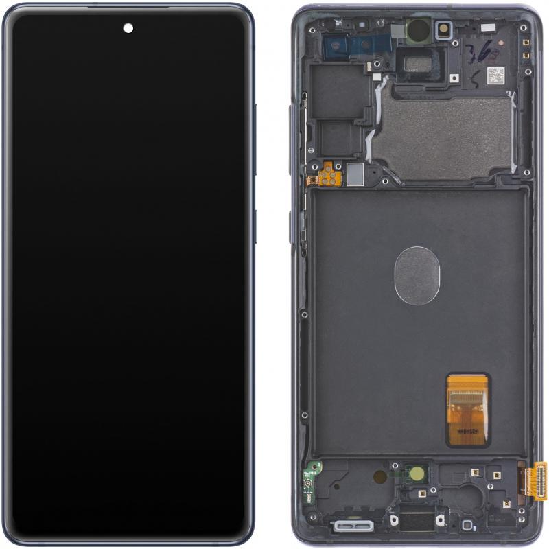 Samsung Display Unit für Galaxy S20 FE 5G G781, Dark blau (Display), Mobilgerät Ersatzteile