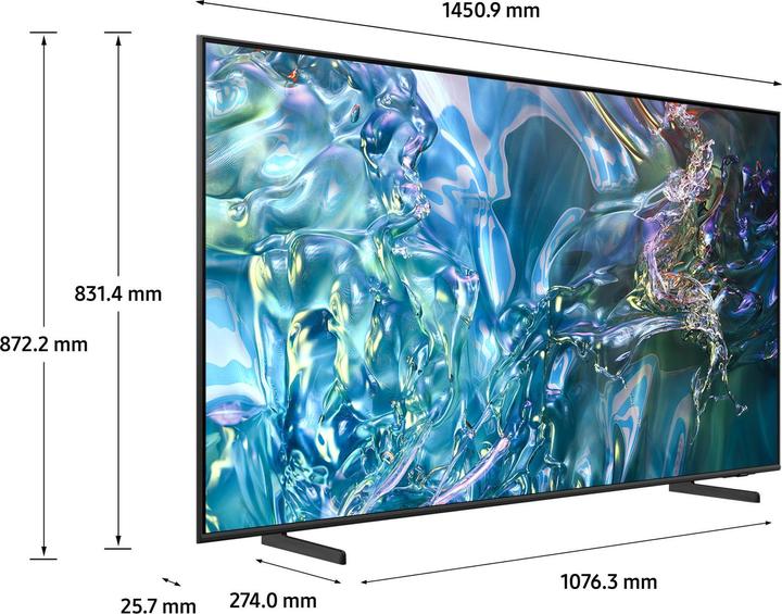 Image du produit Samsung TV QLED 65" Q64D 2024, 4K, Smart TV (65", QLED, 4K, 2024)