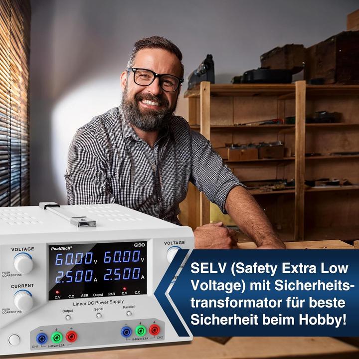 Produktbild Peaktech Alimentatore da Laboratorio