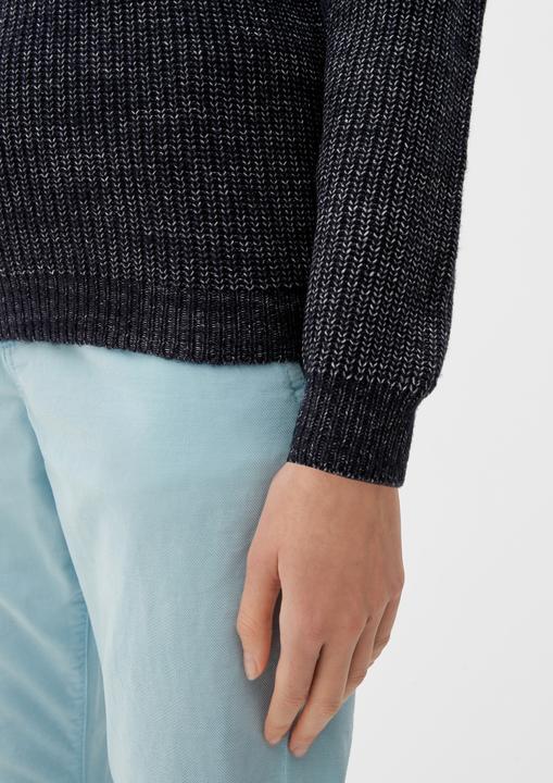 Produktbild s.Oliver Strickpullover Strickpullover mit V-Ausschnitt (40)