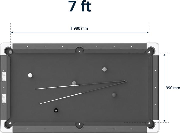Image du produit Automaten Hoffmann Table de billard Club Pro III (198 x 99 cm)